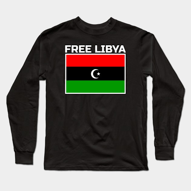 Free Libya Long Sleeve T-Shirt by Aisiiyan